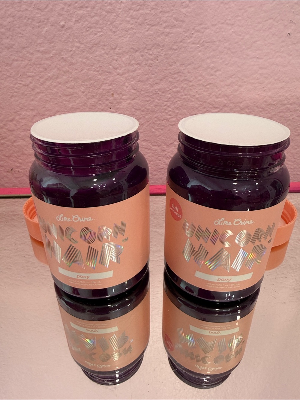Lime Crime Unicorn Hair Pony - Full coverage 
Set of 2 
*No boxes***